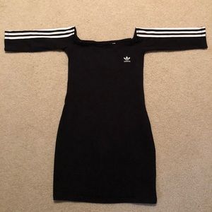 Adidas off the shoulder dress, size S